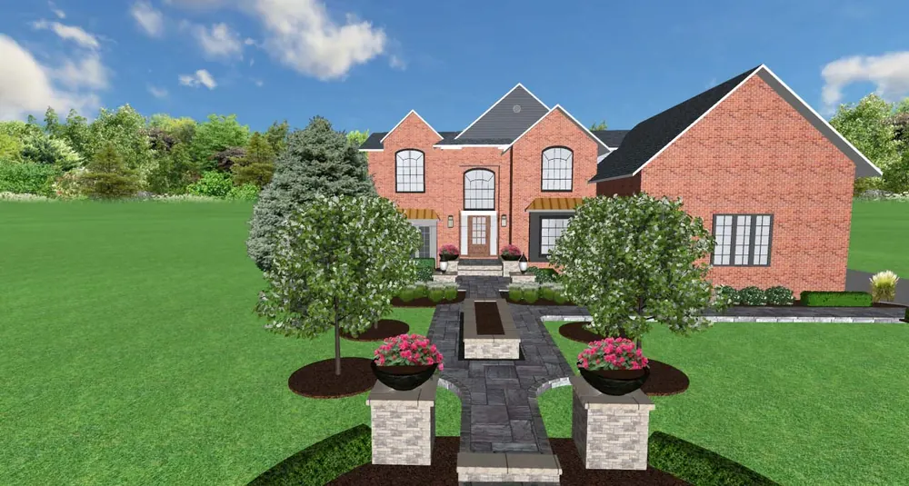 3-D Landscape Design: color example