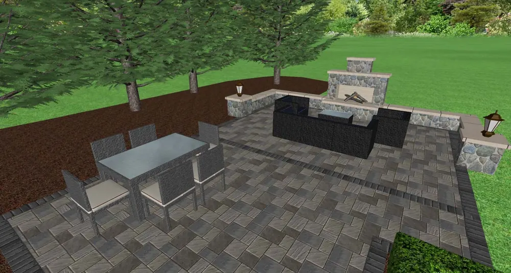 3-D Landscape Design: pattern example