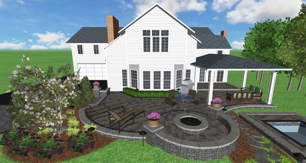 3-D Landscape Design: texture example
