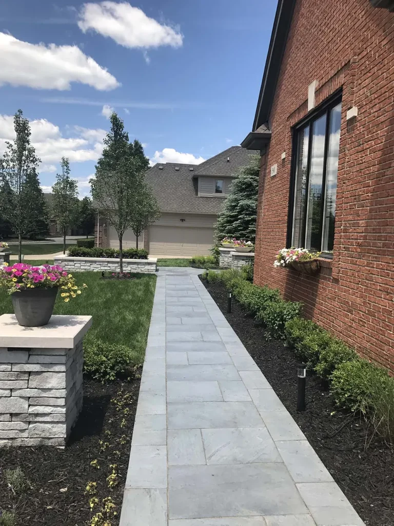 Front Entrance and Driveways: texture example